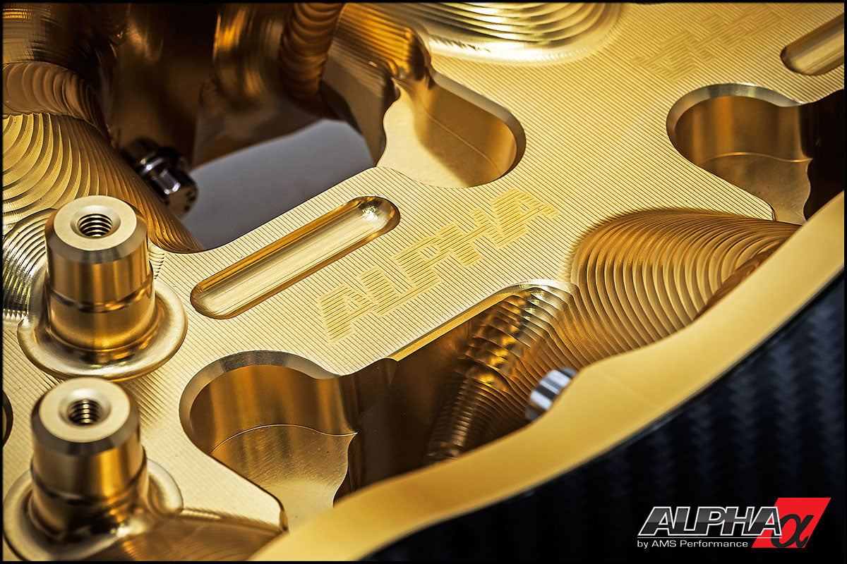 AMS Alpha ALP.07.08.0101-63 gold cast plenum intake manifold for Nissan GT-R