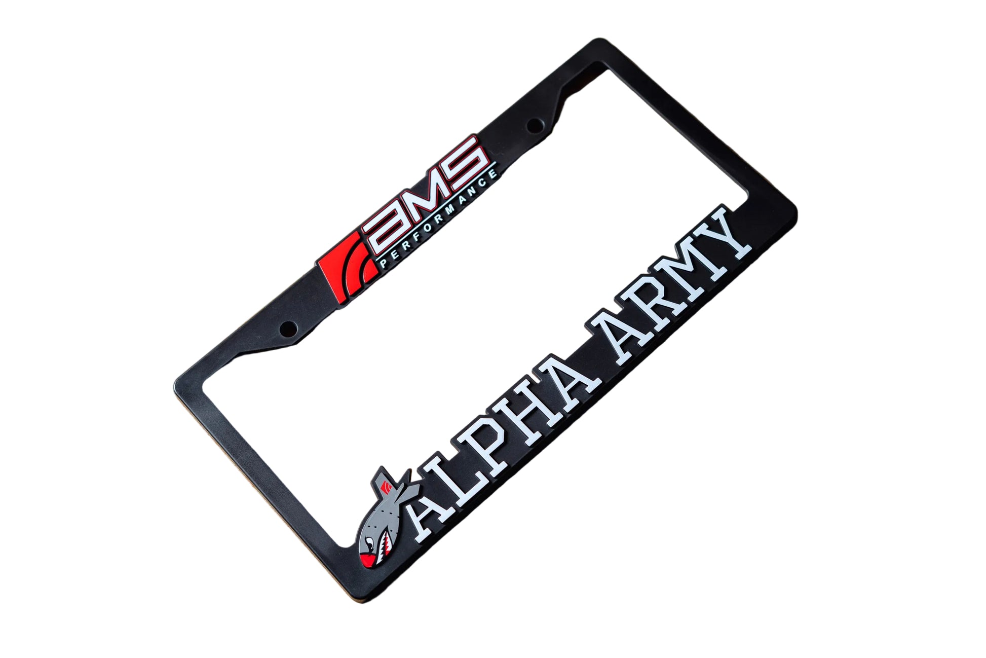 AMS Performance Alpha Army license plate frame universal fit AMS.00.16.0002-1