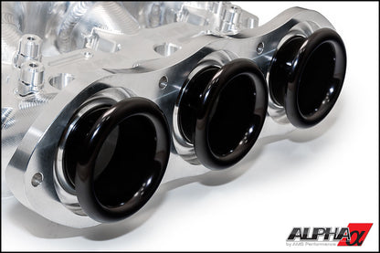 AMS Performance carbon fiber intake manifold for Nissan GT-R R35 clear finish ALP.07.08.0101-1