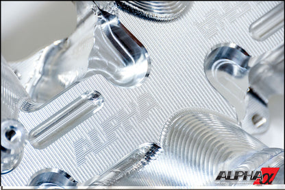 AMS Performance carbon fiber intake manifold for Nissan GT-R R35 clear finish ALP.07.08.0101-1