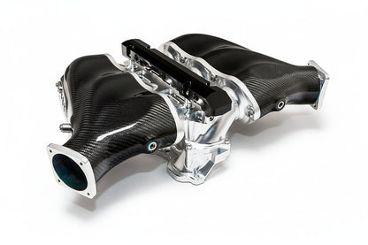 AMS Performance carbon fiber intake manifold for Nissan GT-R R35 clear finish ALP.07.08.0101-1