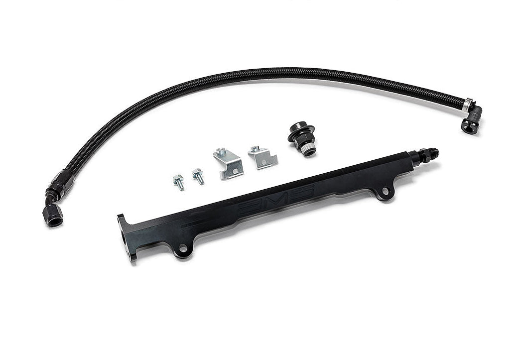 AMS Performance CNC aluminum fuel rail with pulsation dampener for Mitsubishi EVO X AMS.04.07.0006-2