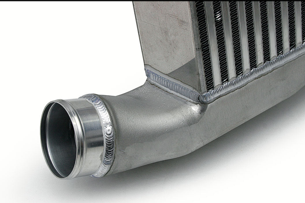AMS Performance front mount intercooler for Nissan GT-R R35 stock piping with logo ALP.07.09.0007-2