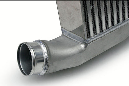 AMS Performance front mount intercooler for Nissan GT-R R35 stock piping with logo ALP.07.09.0007-2