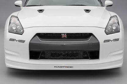 AMS Performance front mount intercooler for Nissan GT-R R35 stock piping with logo ALP.07.09.0007-2