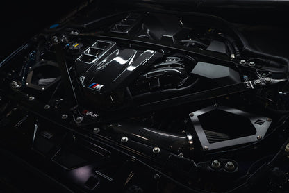 AMS Performance AMS.48.08.0001-1 S58 open airbox intakes installed on BMW M4