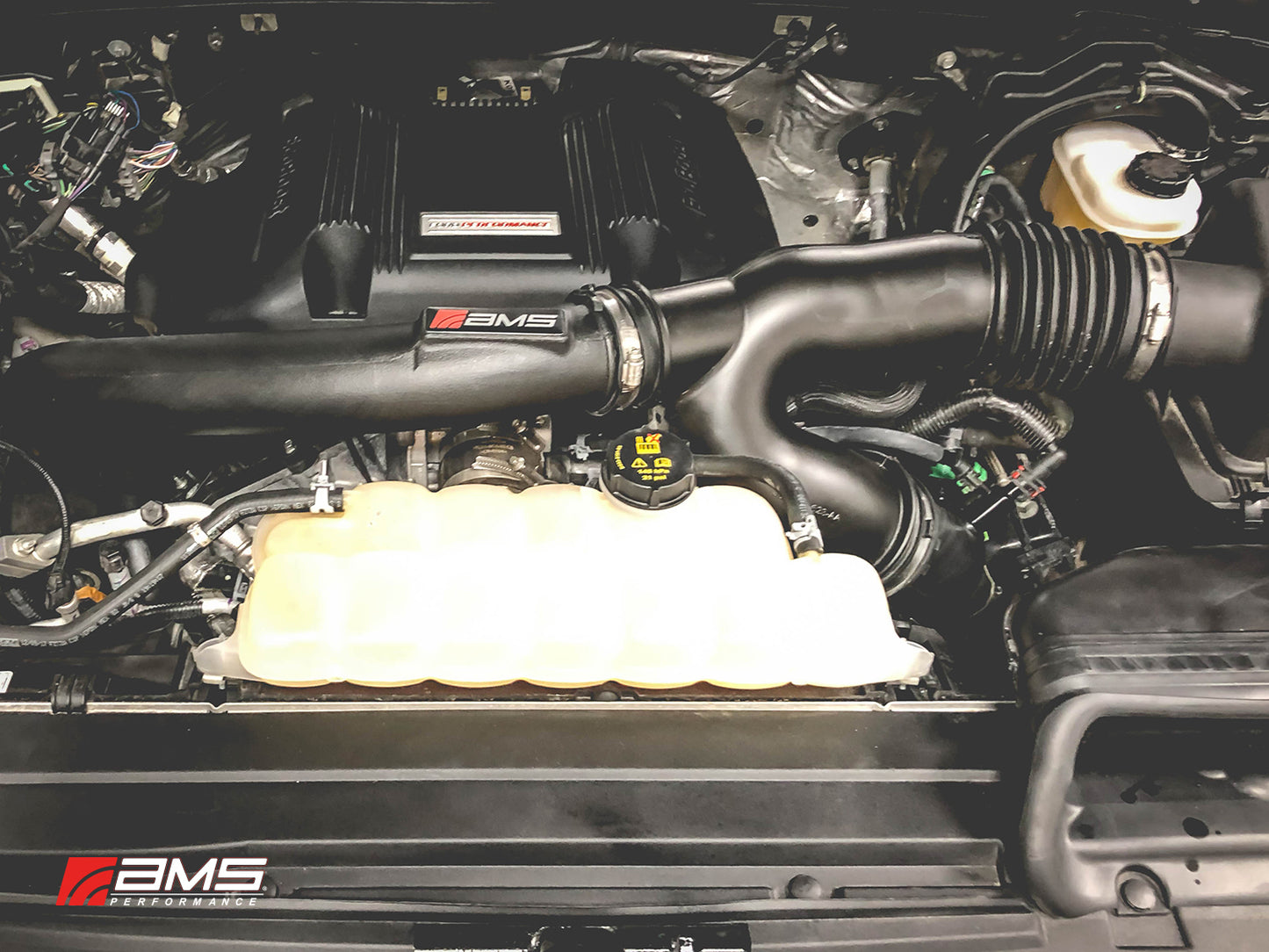 AMS Performance turbo inlet upgrade for Ford F150 Raptor 3.5 EcoBoost AMS.32.08.0001-1 installed on f150