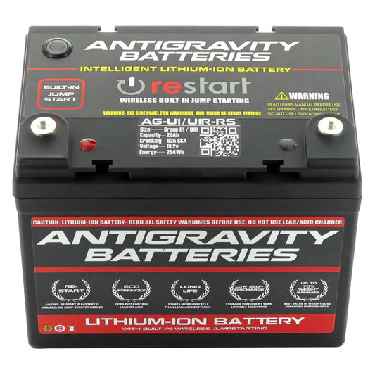 Antigravity U1/Group U1R Lithium Auto Battery w/Re-Start Antigravity Batteries