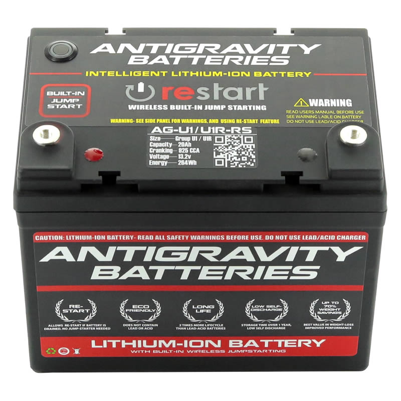 Antigravity U1/Group U1R Lithium Auto Battery w/Re-Start