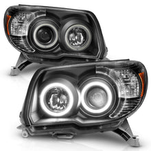 Load image into Gallery viewer, ANZO 111320 Black Projector Headlights with Clear Lens and RX Halo for Toyota 4Runner 2006-2009 Models