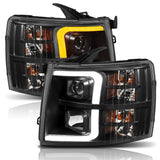 Anzo 111410 Projector Plank Switchback Headlights - Chevy Silverado 07-14