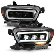 Load image into Gallery viewer, ANZO 111496 Full LED Projector Headlights with Black Housing and Clear Lens for Toyota Tacoma 2016-2023 (halogen-equipped models).