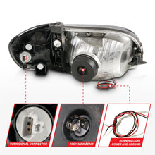 Load image into Gallery viewer, ANZO 111580 Crystal Plank Style Chrome Headlights with Corner Lights for Toyota Tundra 2000-2004 Regular/Access Cab Models