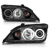 ANZO 121198 Projector LED Halo Headlights for Ford Focus ZX4 2005-2007 – Black Housing