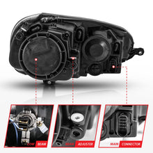 Load image into Gallery viewer, ANZO 121542 Crystal Headlights with Black Housing and Clear Lens for VW Jetta, GTI, and Rabbit (2005.5-2010).