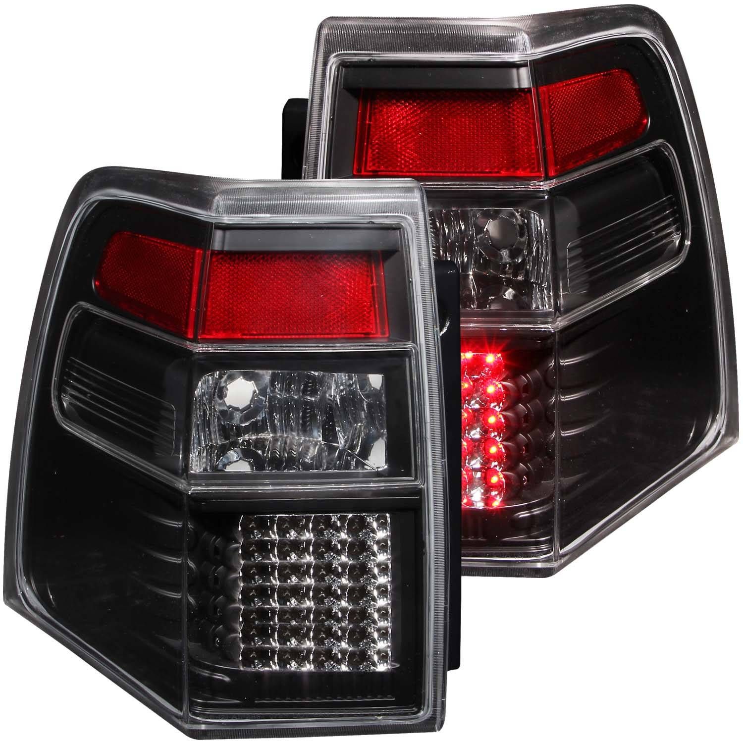 ANZO 311110 Black LED Tail Lights with Clear Lens for Ford Expedition 2007-2017 Models