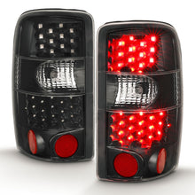 Load image into Gallery viewer, ANZO 311298 LED Tail Lights with Black Housing and Clear Lens for Chevy Suburban, Tahoe, and GMC Yukon 2000-2006.