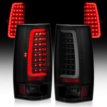 Load image into Gallery viewer, ANZO 311322 LED C-Bar Style Tail Lights with Black Housing and Smoked Lens for Chevy Tahoe, Suburban, and GMC Yukon 2007-2014.