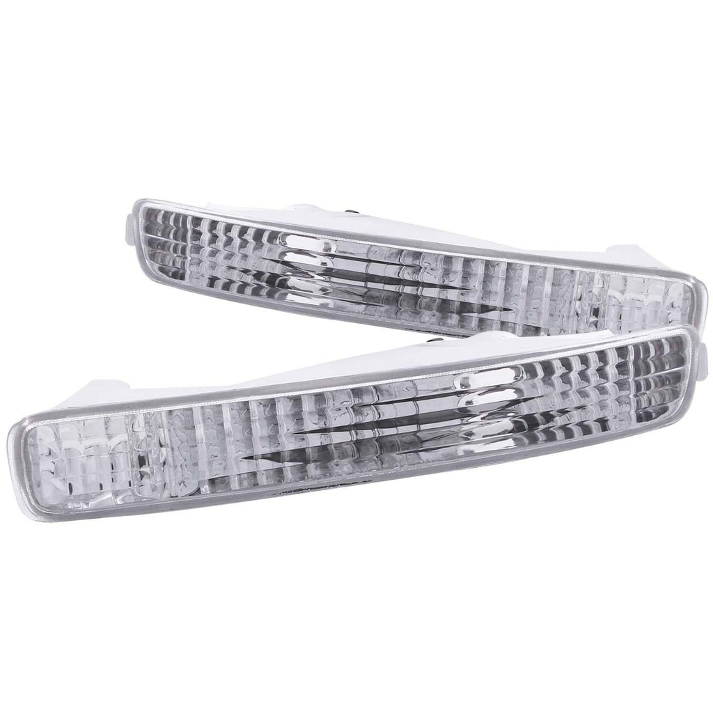 ANZO 511009 Chrome Clear Parking and Signal Lights for Honda Accord 1996-1997 Models