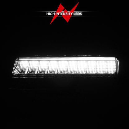 ANZO 511088 Full LED Fender Lights with Smoked Lens and Chrome Housing for Jeep Wrangler 2018-2023 and Gladiator 2020-2023 (factory LED models).