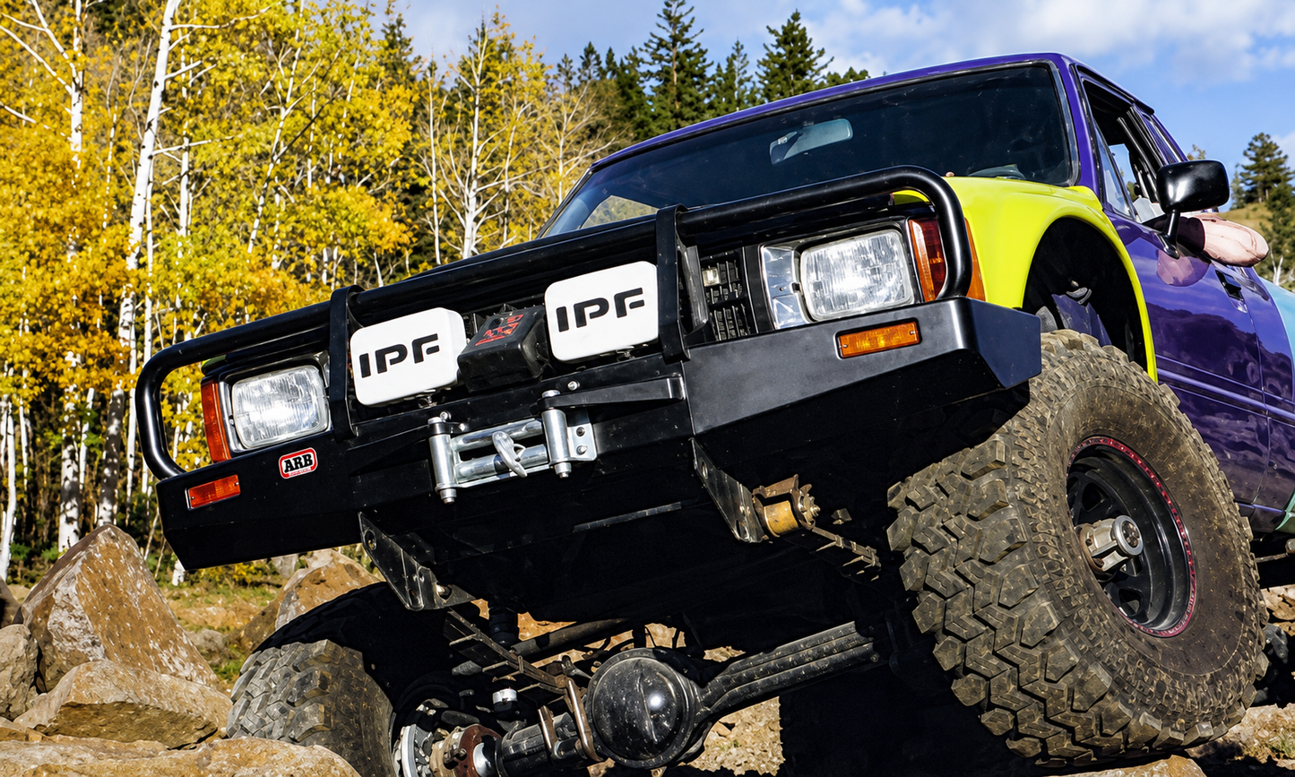ARB 3414070 Deluxe black steel winch bumper for Toyota 4Runner and Pickup