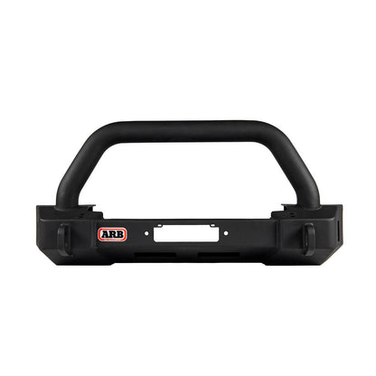 Black vehicle bumper with ARB logo on a white background