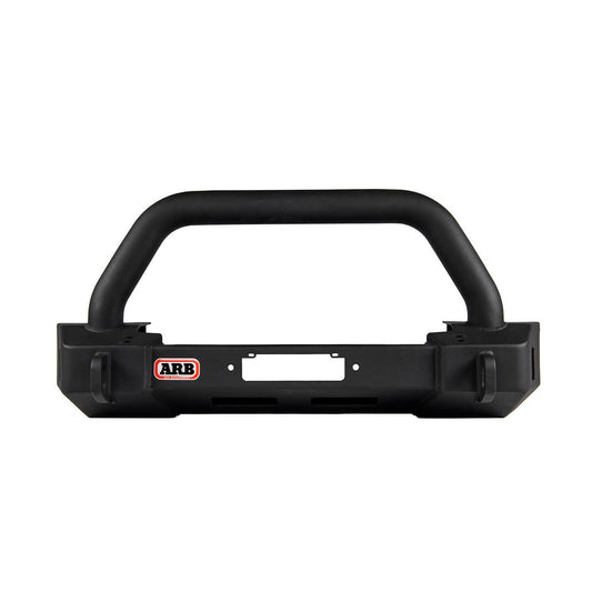 Black vehicle bumper with ARB logo on a white background