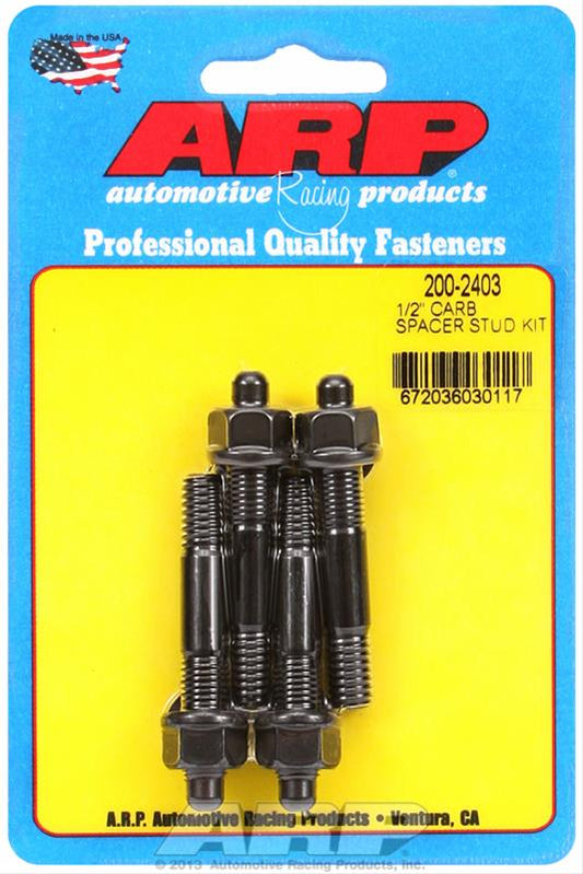 ARP 1/2in Carburetor Spacer Stud Kit 2.225in OAL ARP
