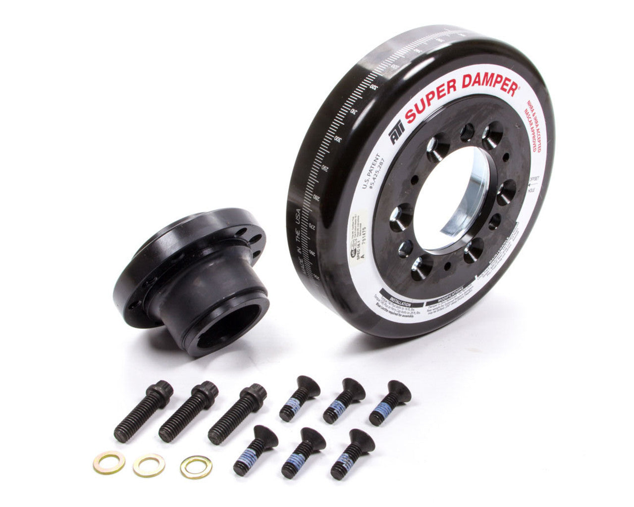 ATI Damper - 7.074in - Alum LW - Chevy SB - w/BB 1.600 Snout - C-Bore Front - 3 Ring ATI917223