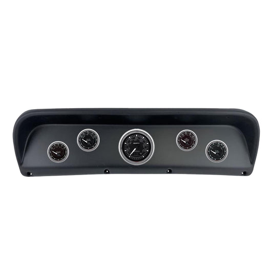 Autometer Chrono Chrome Direct Fit Dash Kit 1966 Chevy Chevelle (2 x 3-3/8in. / 4 x 2-1/16in.) 2931-15