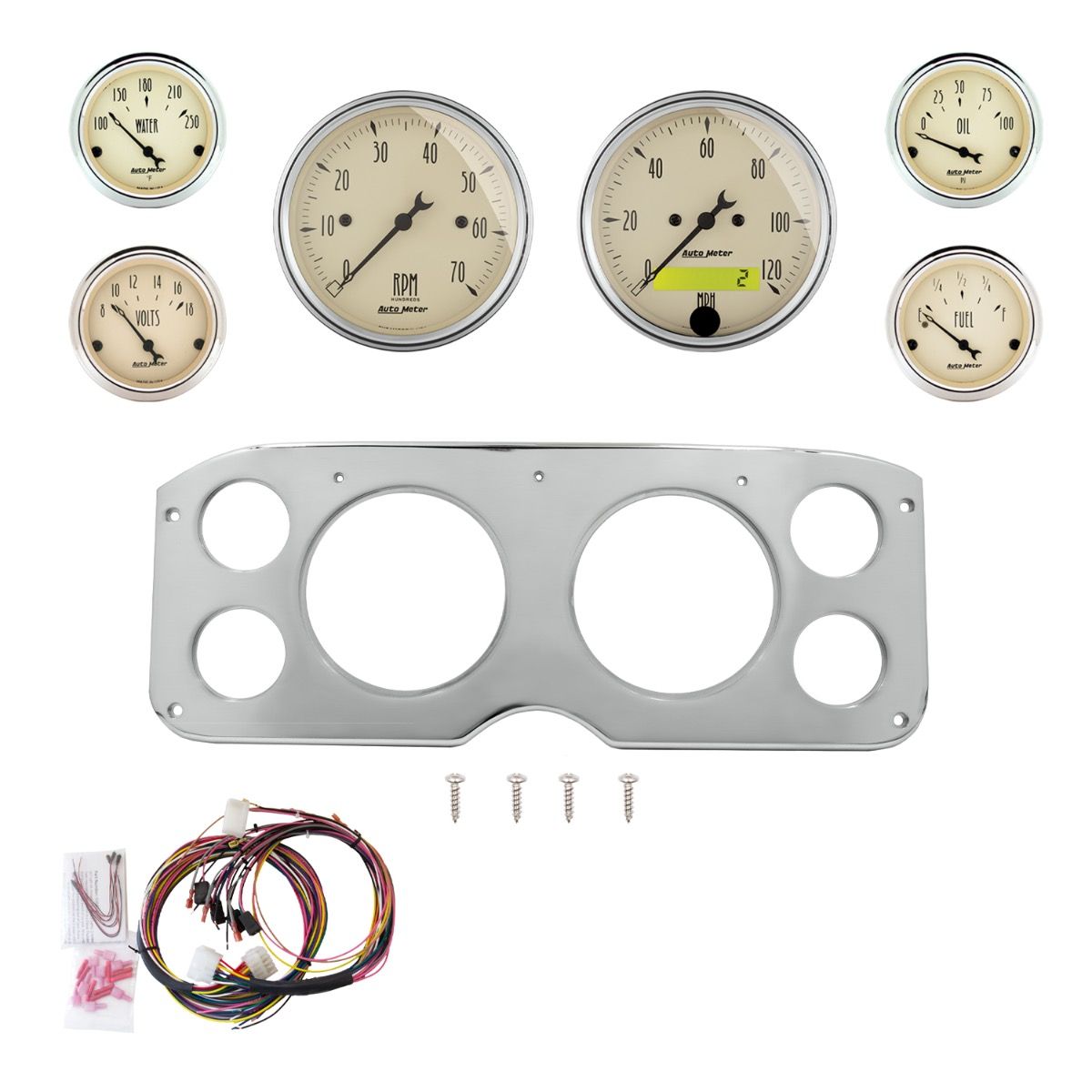 AutoMeter American Muscle 55-59 GMC Truck Billet Panel/Gauge Kit - 2946-01