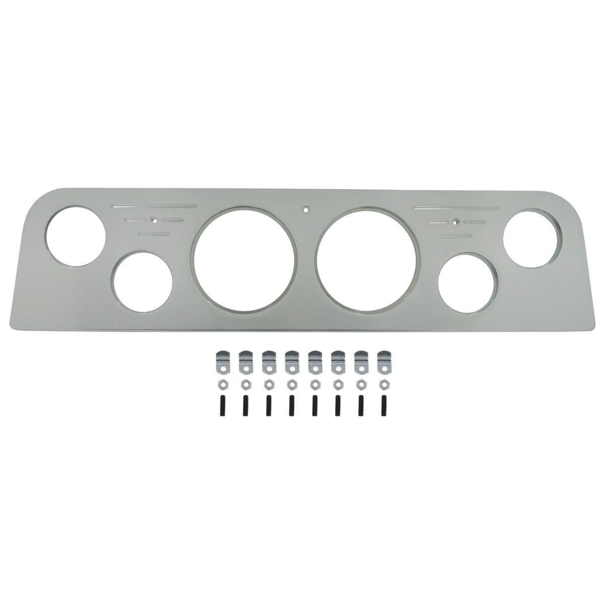 AutoMeter Mounting Solutions 62-66 GMC Truck Billet Panel/Gauge Kit - 2951