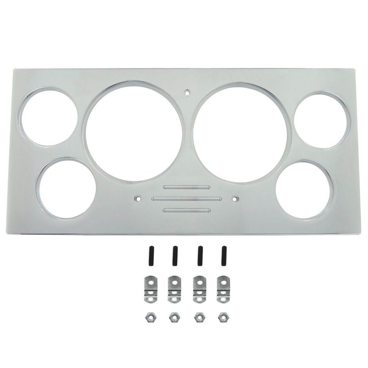AutoMeter Mounting Sol. 73-79 Ford Truck Billet Panel/Gauge Kit Super - 2967