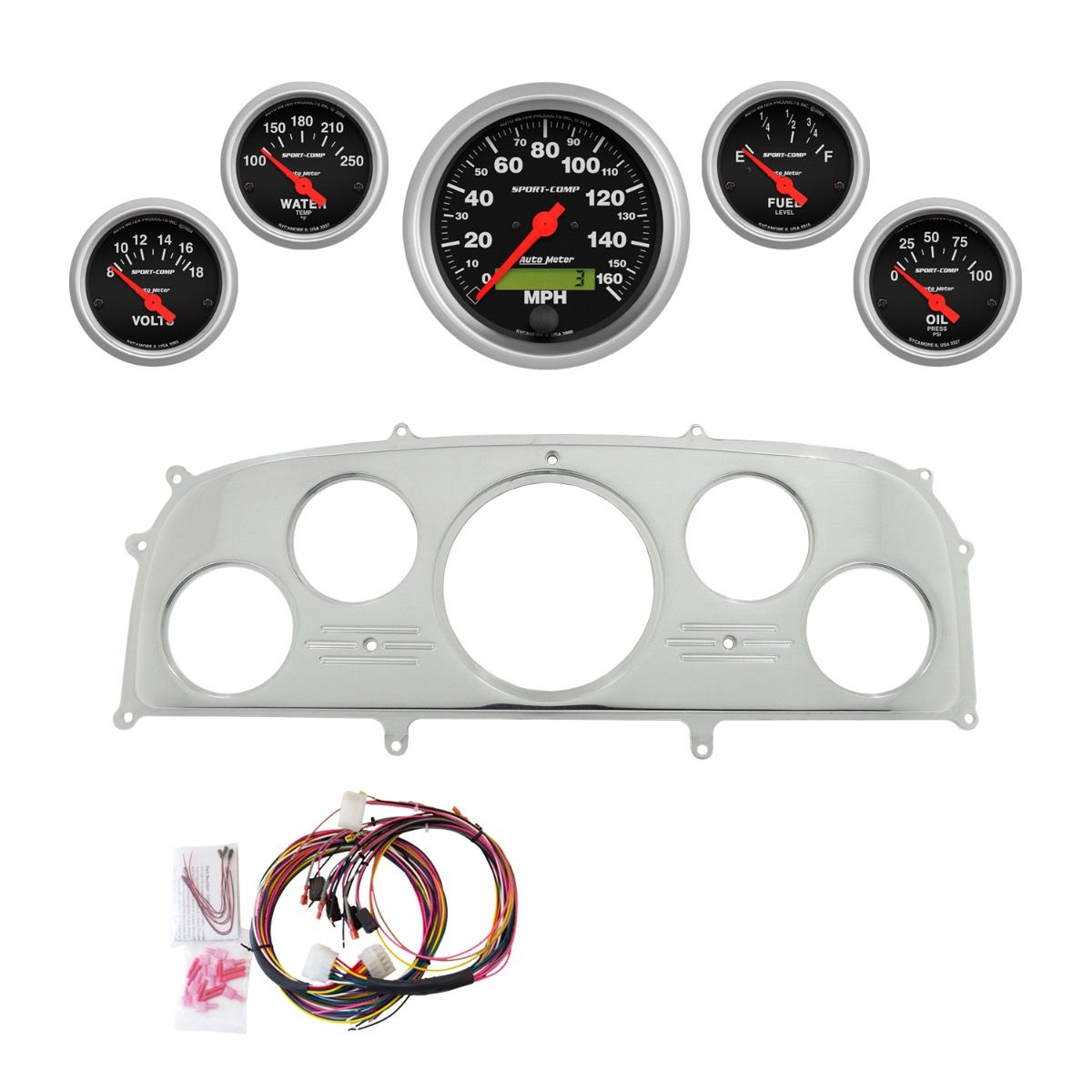 AutoMeter Sport-Comp 1959 Ford Galaxie Billet Panel/Gauge Kit - 2969-11