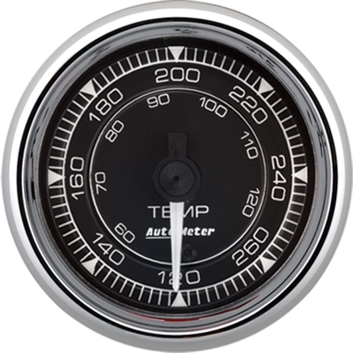AutoMeter Chrono 2-1/16in 120-280 Degree Temperature Digital Stepper Motor Gauge - 9754