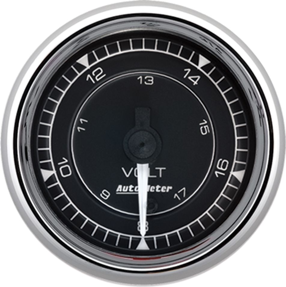 AutoMeter Chrono 2-1/16in 18V Digital Stepper Motor Voltmeter Gauge - 9791