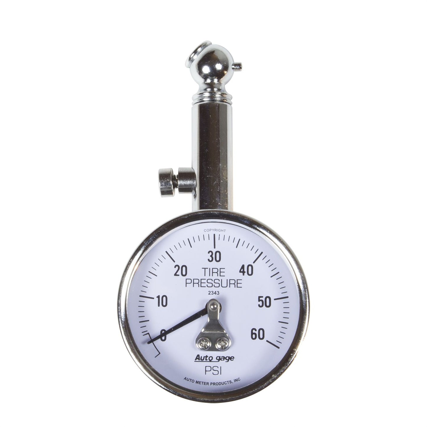 AutoMeter Auto Gage Tire Pressure Gauge | 0-60 PSI | SKU: 2343