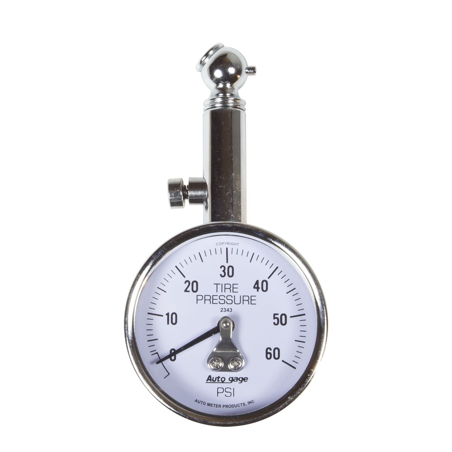 AutoMeter Auto Gage Tire Pressure Gauge | 0-60 PSI | SKU: 2343