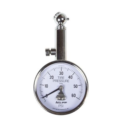 AutoMeter Auto Gage Tire Pressure Gauge | 0-60 PSI | SKU: 2343
