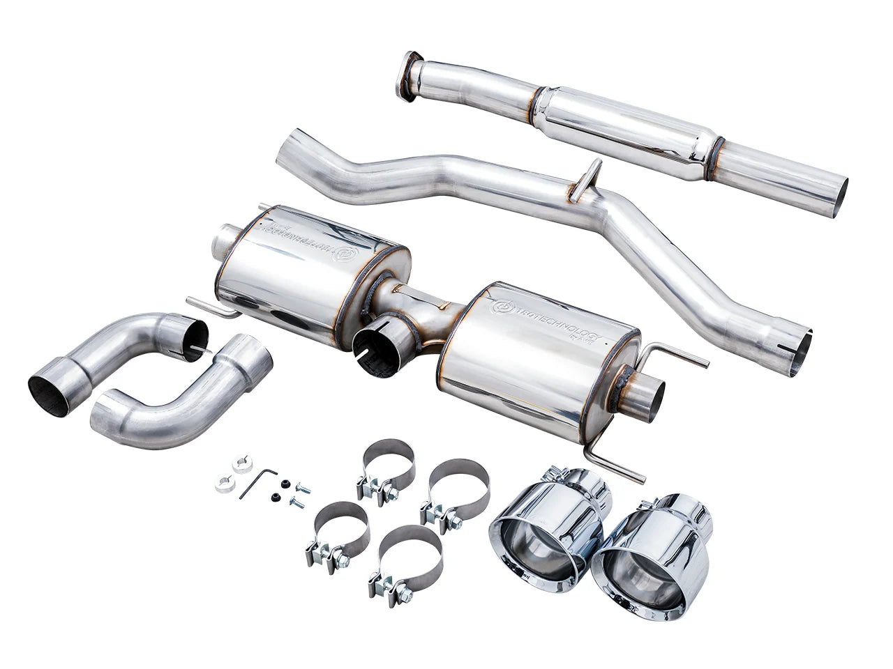 AWE Touring Edition Cat-Back Exhaust – Chrome Silver Tips – BRZ / GR86 / 86 / FR-S (SKU: 3015-32486)