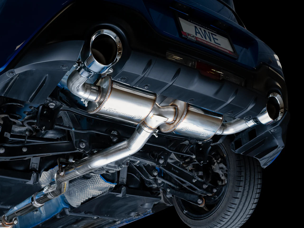 AWE Touring Edition Cat-Back Exhaust – Chrome Silver Tips – BRZ / GR86 / 86 / FR-S (SKU: 3015-32486)