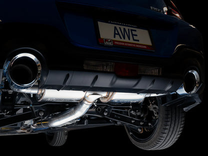 AWE Touring Edition Cat-Back Exhaust – Chrome Silver Tips – BRZ / GR86 / 86 / FR-S (SKU: 3015-32486)