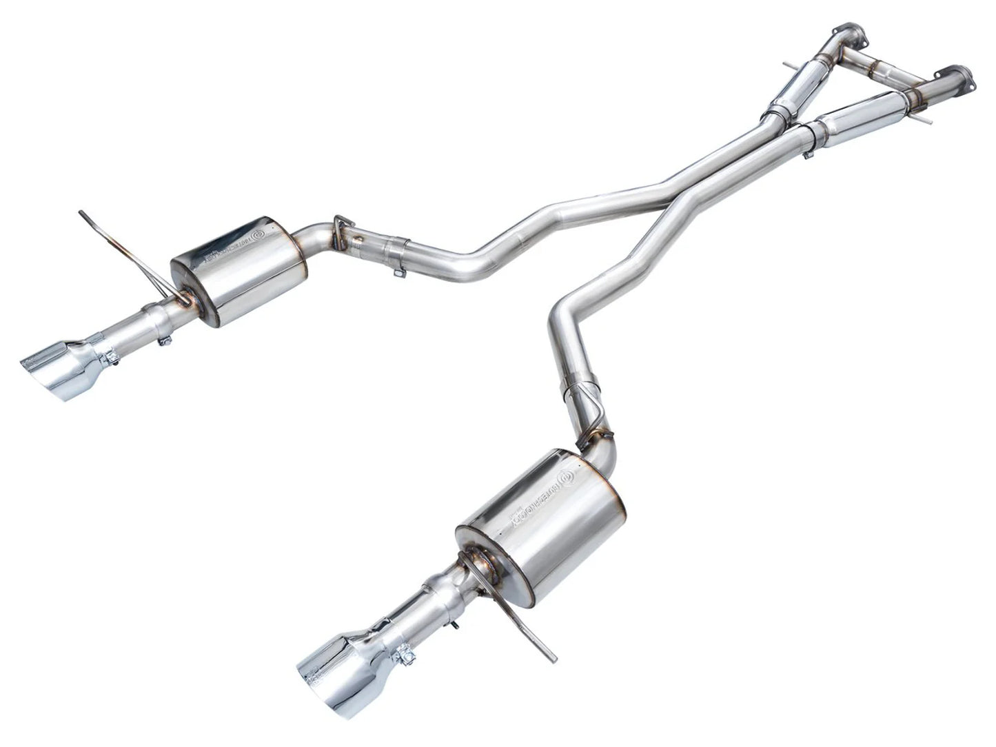 AWE Touring Edition Exhaust for Dodge Durango 6.4 / 6.2 SC - Chrome Silver Tips (SKU: 3015-32952)