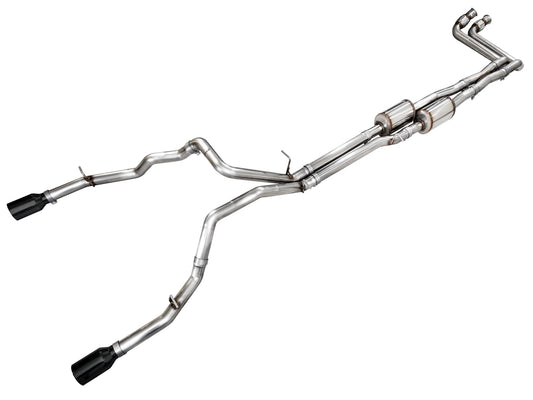 AWE 0FG Catback Exhaust for 2025+ RAM 1500 3.0TT Standard and High Output - Diamond Black Tips (SKU: 3015-33530)
