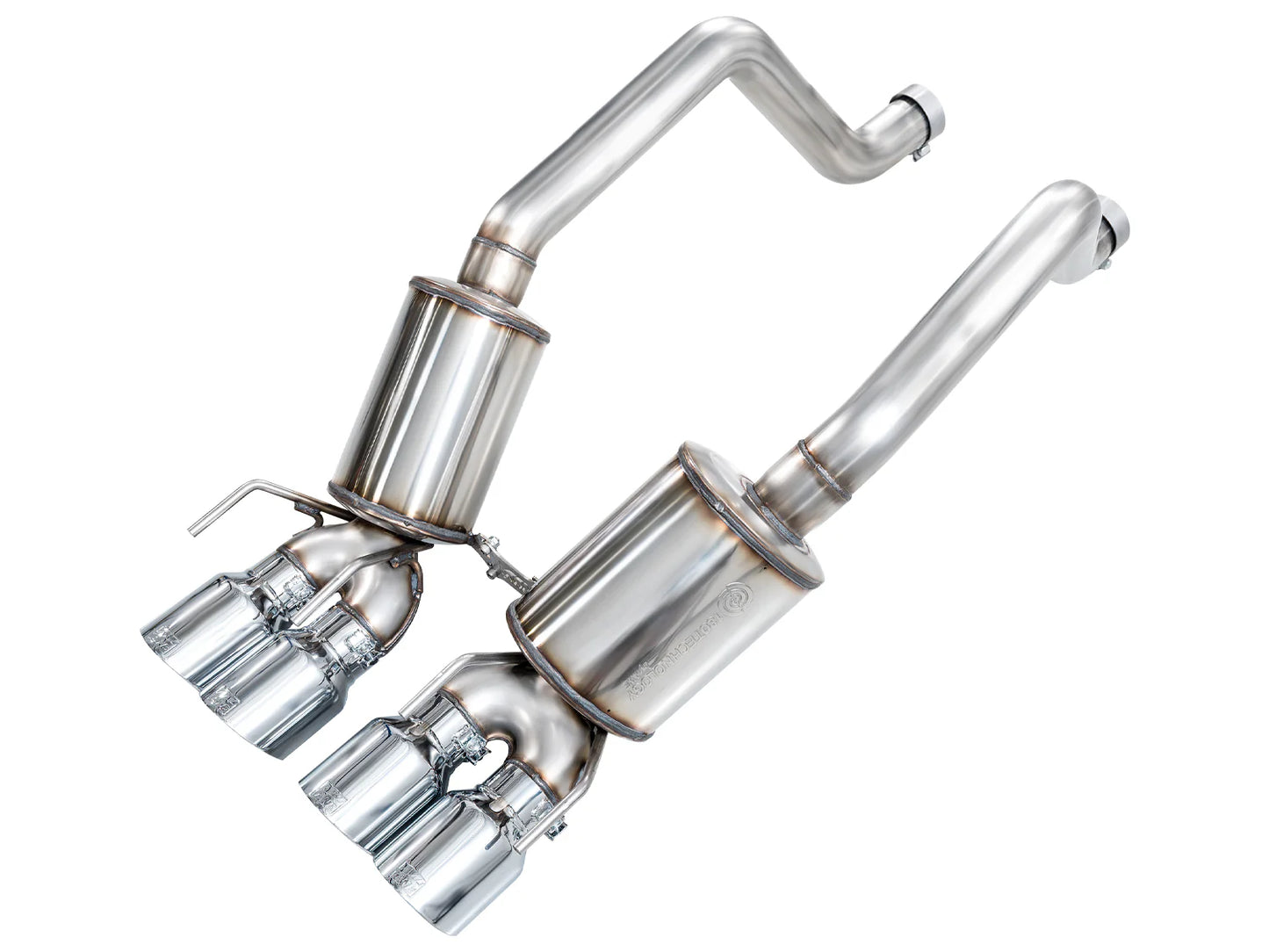 AWE Touring Edition Axleback Exhaust for C6 Chevrolet Corvette Z06/ZR1 - Chrome Silver Tips (SKU: 3015-42606)