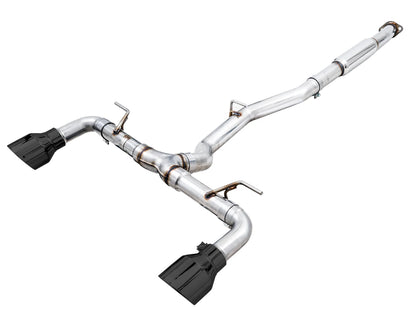 AWE Track Edition Cat-Back Exhaust – Diamond Black Tips – BRZ / GR86 / 86 / FR-S (SKU: 3020-33279)