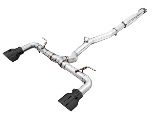 AWE Track Edition Cat-Back Exhaust – Diamond Black Tips – BRZ / GR86 / 86 / FR-S (SKU: 3020-33279)