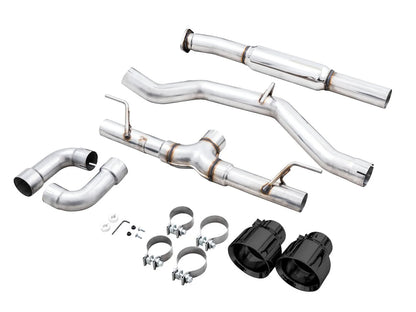 AWE Track Edition Cat-Back Exhaust – Diamond Black Tips – BRZ / GR86 / 86 / FR-S (SKU: 3020-33279)