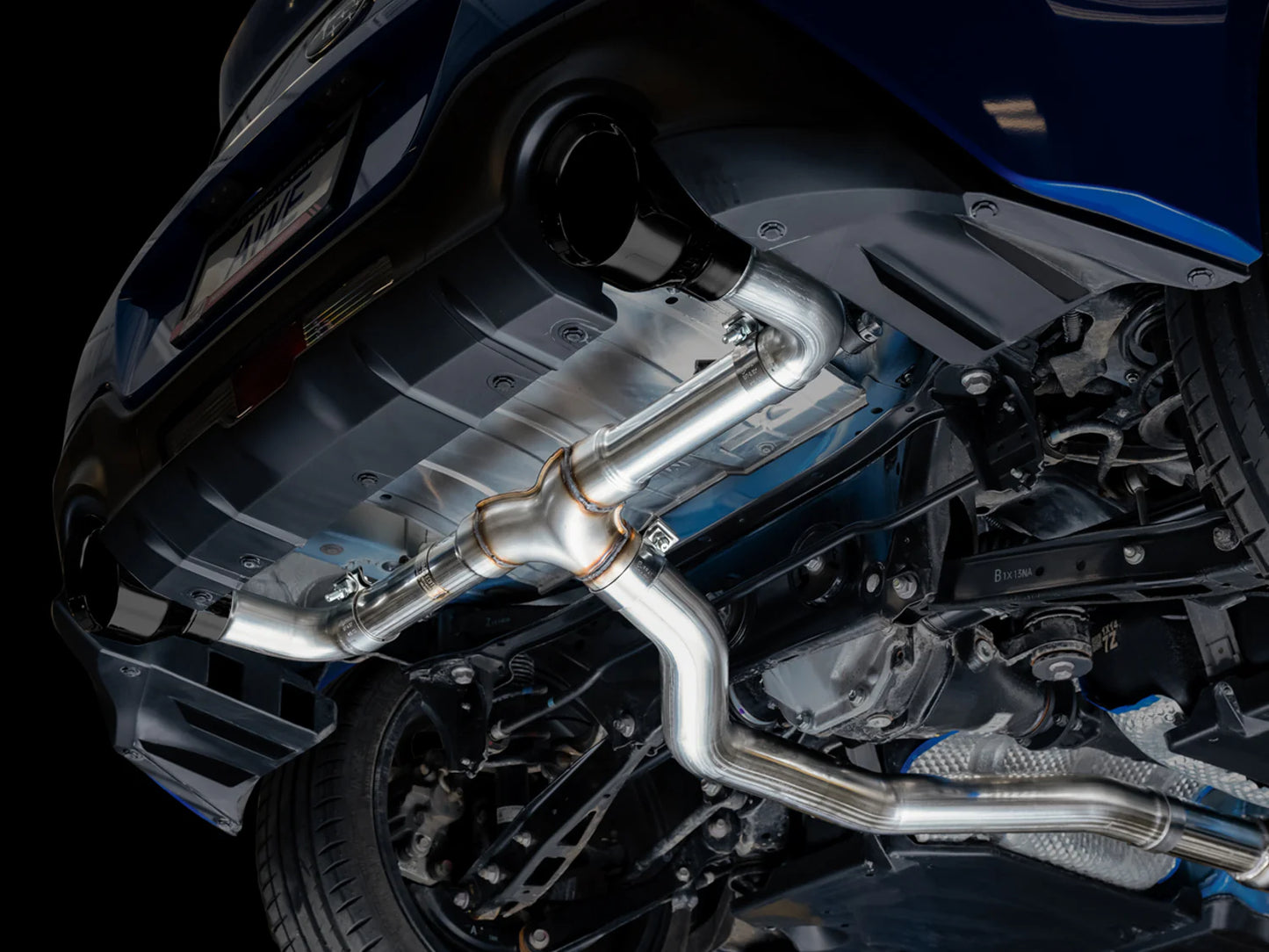 AWE Track Edition Cat-Back Exhaust – Diamond Black Tips – BRZ / GR86 / 86 / FR-S (SKU: 3020-33279)