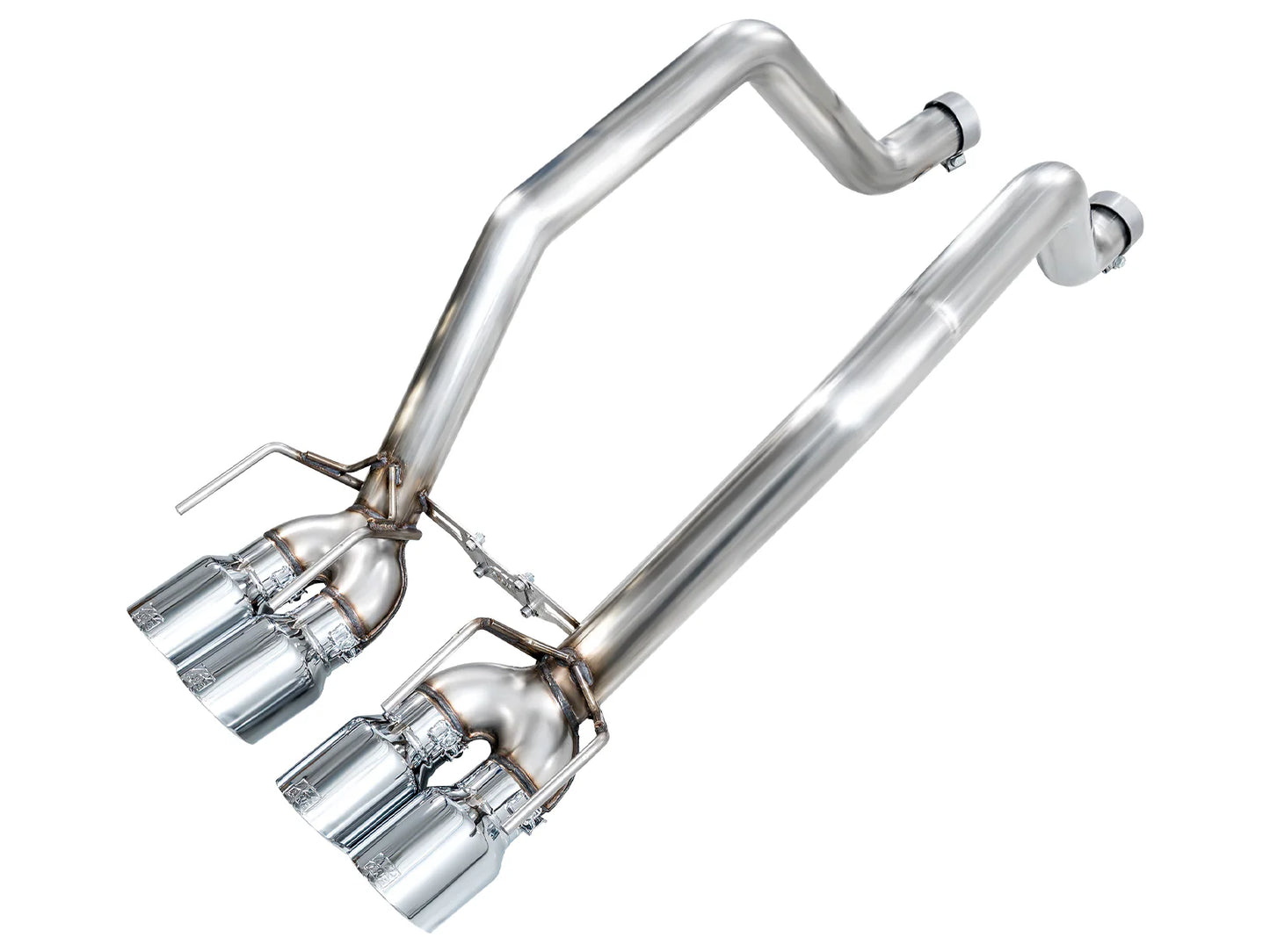 AWE Track Edition Axleback Exhaust for C6 Chevrolet Corvette Z06/ZR1 - Chrome Silver Tips (SKU: 3020-42606)